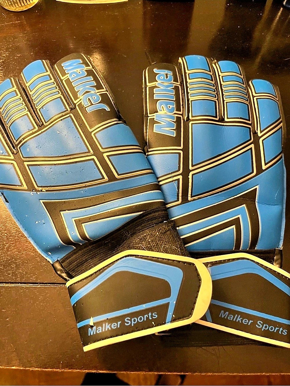 Maiker Sports Blue & Black Goalkeeper Gloves Size 10